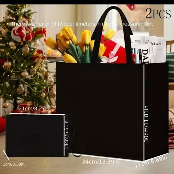 2pcs Nurse Theme Tote Bag & Matching Wristlet - Picture 4 of 5